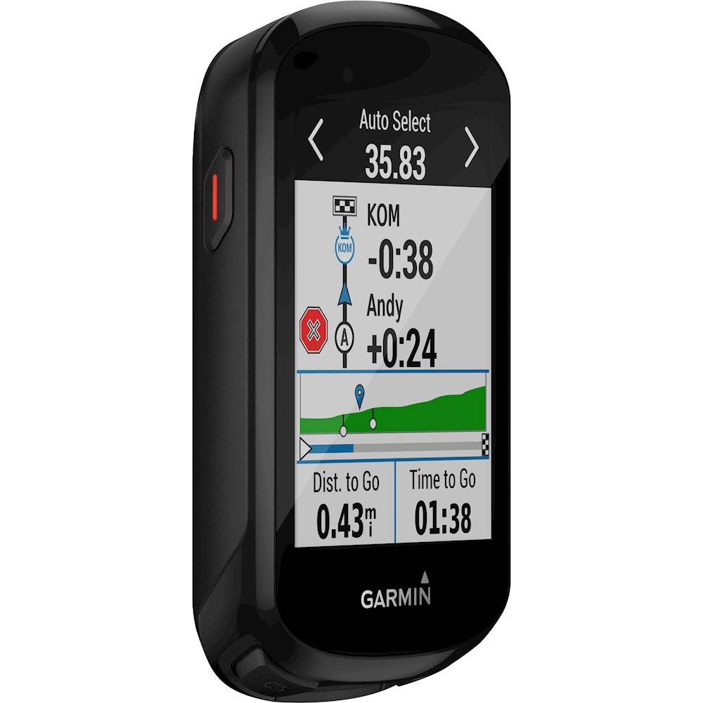 Angle View: Garmin - Edge 830 2.6" GPS with Built-In Bluetooth - Black