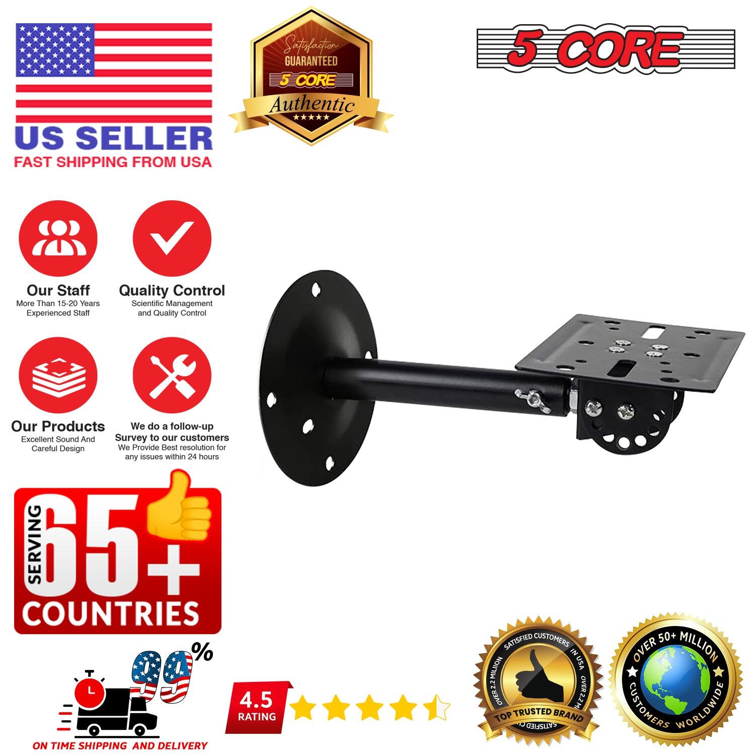 **5 CORE GUARANTEED Authentic US SELLER FAST SHIPPING FROM USA**

- Our Staff Quality Control: More Than 15-20 Years Scientific Management, Experienced Staff, and Quality Control
- Our Products: Excellent Sound and Survey to our customers, Careful Design
- We do a follow-up and provide resolution for any issues within 24 hours
- Serving 65+ Countries
- 4.5 Rating
- On-Time Shipping and Delivery
- Satisfied Customers in the USA and Over 20 Million Worldwide
- Top Trusted Brand

**5 CORE**