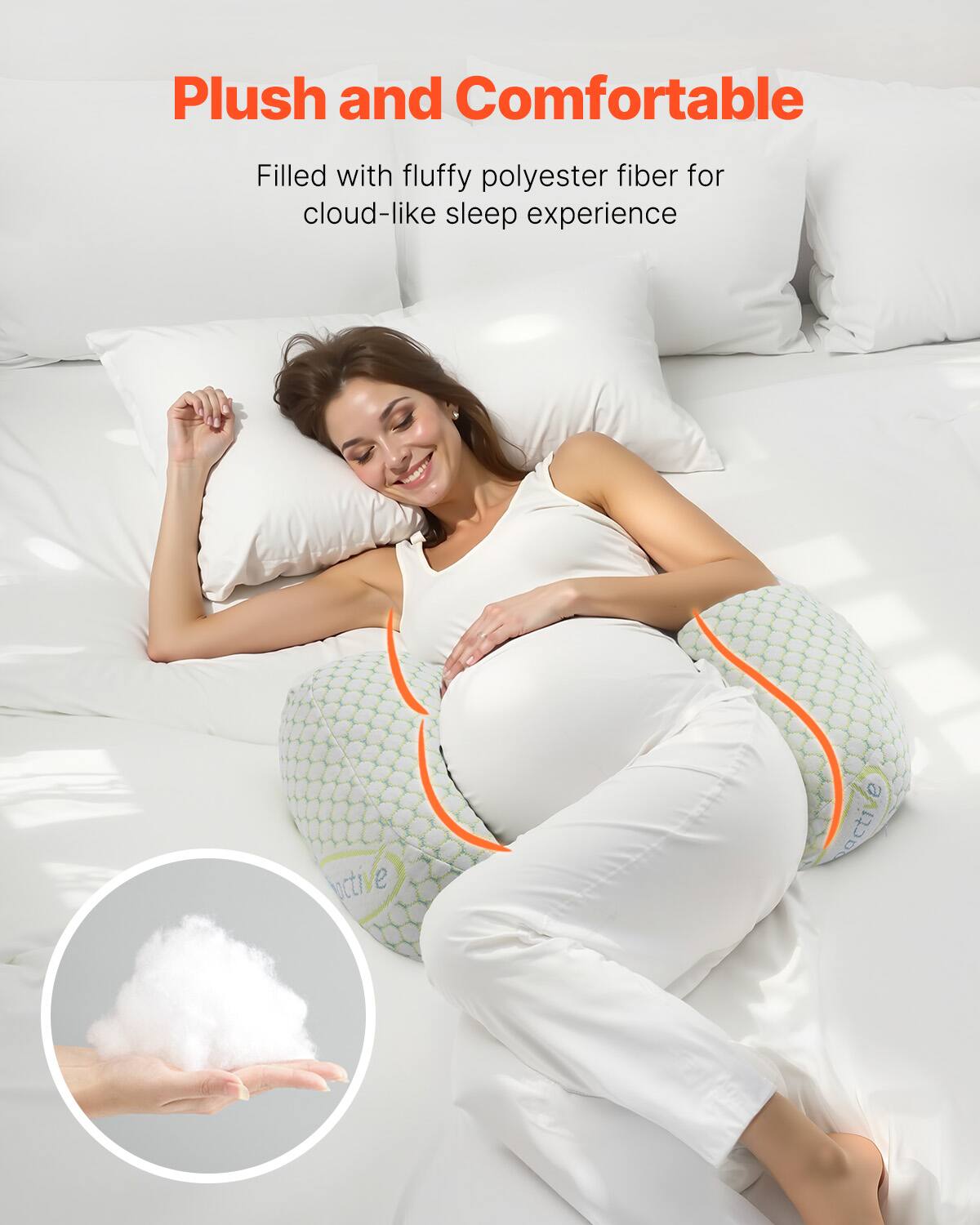 Plush and Comfortable

Filled with fluffy polyester fiber for cloud-like sleep experience