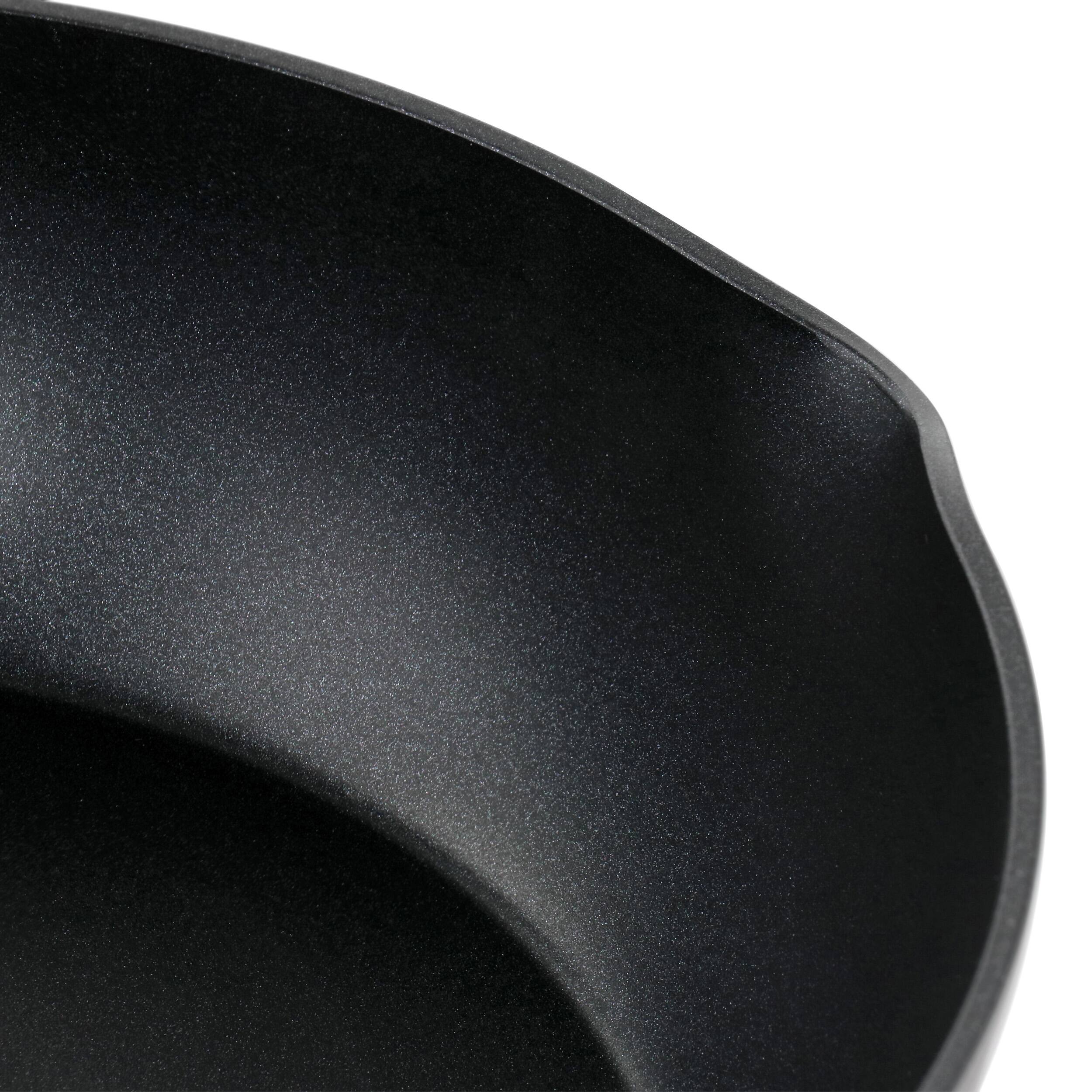 Alt View 3. Oster - Oster Kingsway 3.9 Quart Aluminum Nonstick Saute Pan in Black - Black.