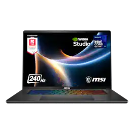 MSI - Stealth 16 AI+ 16" 2.5K 240Hz OLED Gaming Laptop Intel Core U9-386H - NVIDIA GeForce RTX 5060 - 32GB Memory -1TB Storage - Charcoal Black