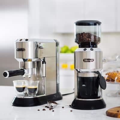 De'Longhi Dedica 14 Cup Coffee Grinder Stainless Steel KG521M De'Longhi Dedica 14 Cup Coffee Grinder Stainless Steel KG521M