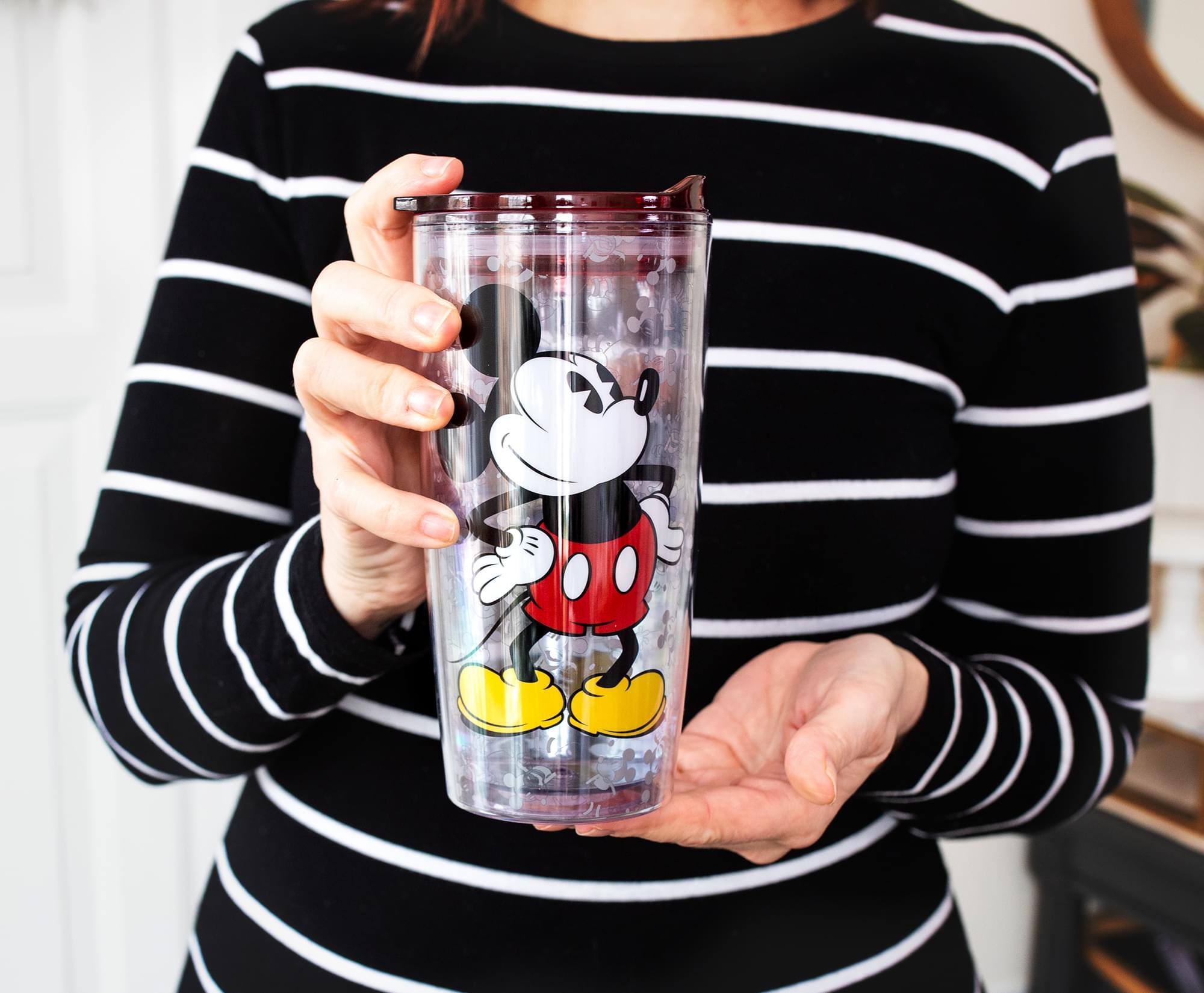 Alt View 10. Disney - Disney Mickey Mouse "Since 1928" Double-Walled Travel Tumbler | Holds 20 Ounces - Red.