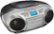 Angle Zoom. Insignia™ - AM/FM Radio Portable CD Boombox with Bluetooth - Silver/Black.