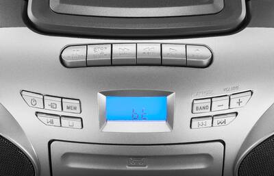 Insignia™ AM/FM Radio Portable CD Boombox with Bluetooth Silver Insignia™ AM/FM Radio Portable CD Boombox with Bluetooth Silver