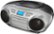 Left Zoom. Insignia™ - AM/FM Radio Portable CD Boombox with Bluetooth - Silver/Black.