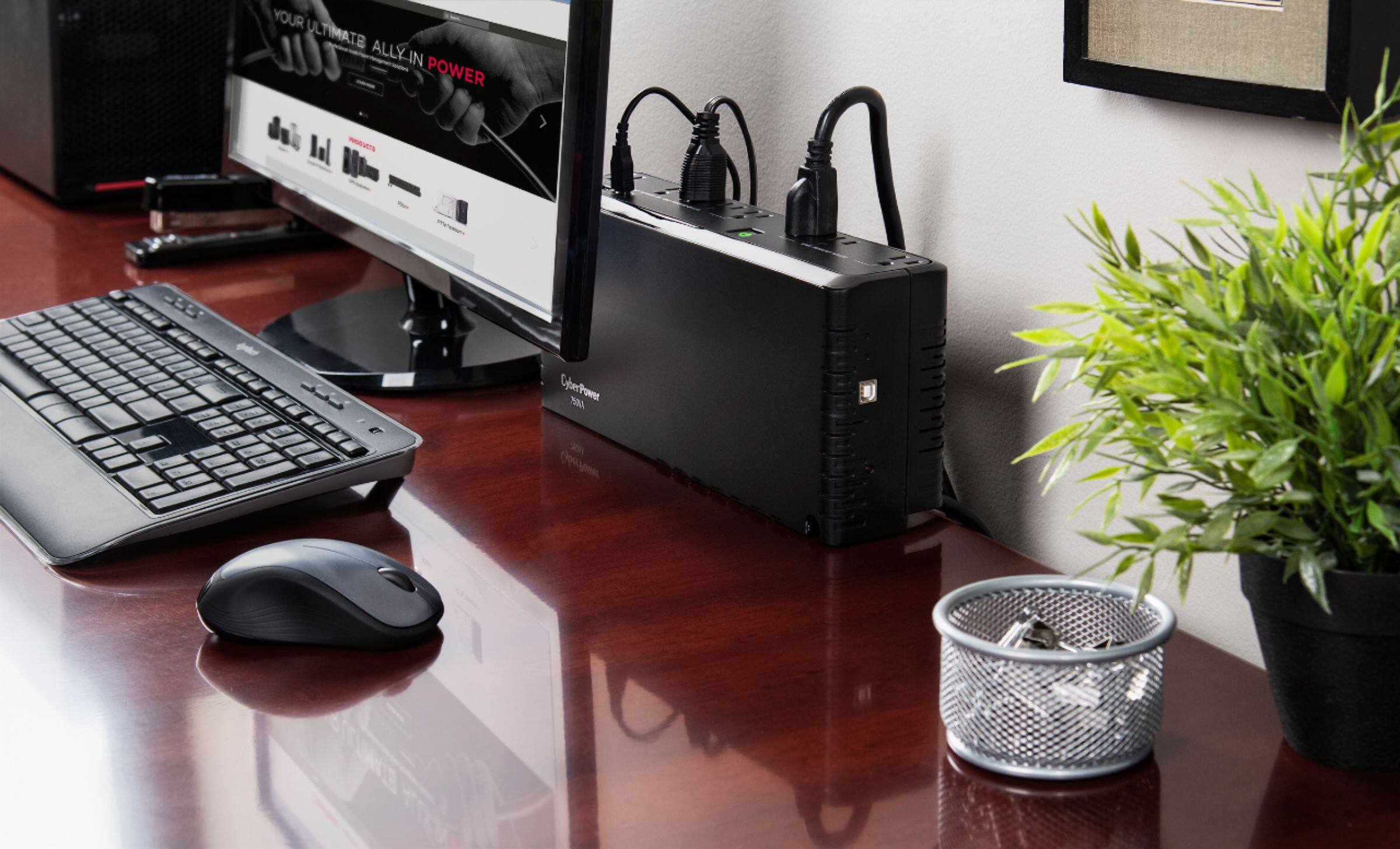 Alt View 13. CyberPower - 750VA Battery Back-Up System - Black.