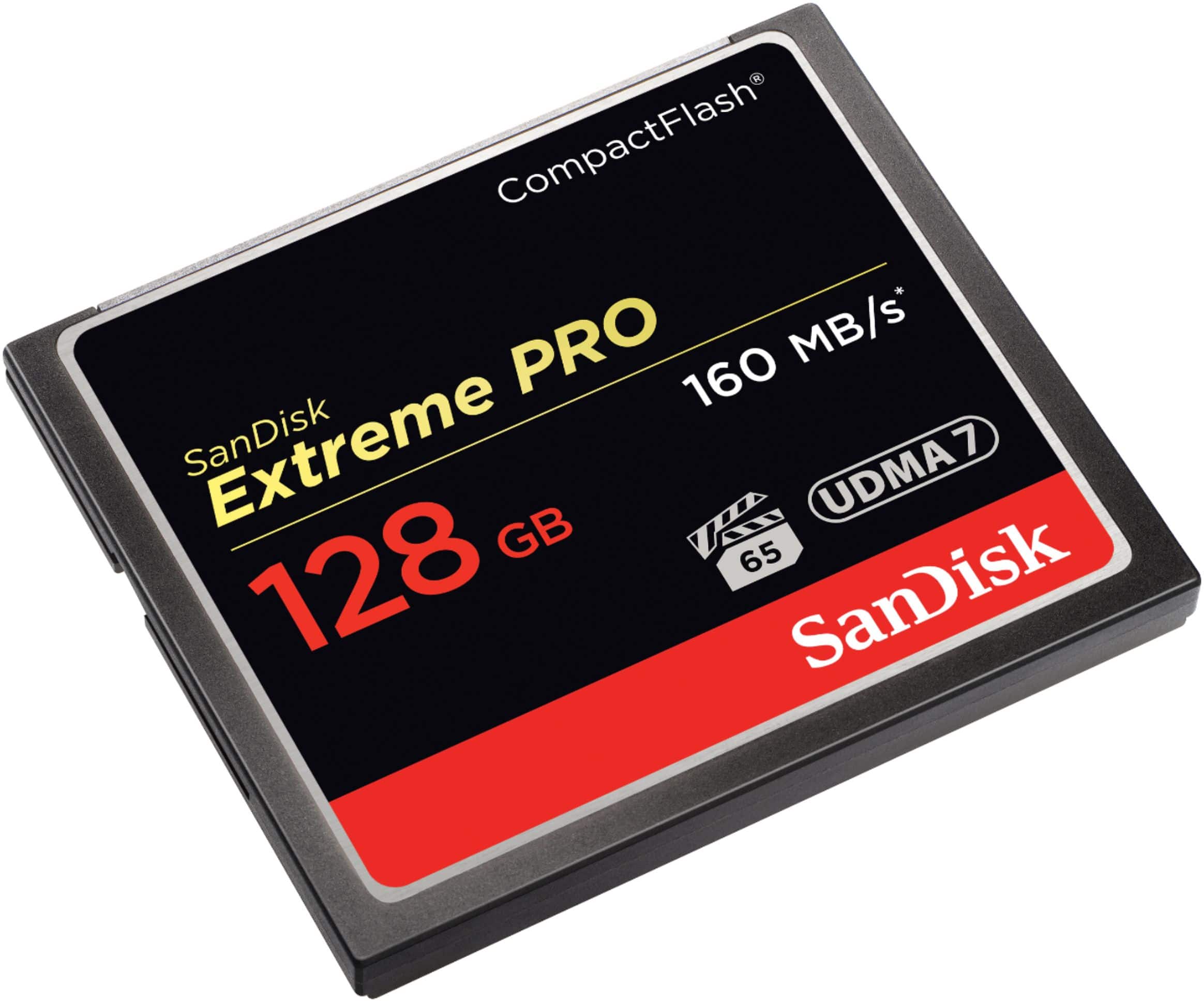 Alt View 11. SanDisk - Extreme PRO 128GB CompactFlash (CF) Memory Card - Black.