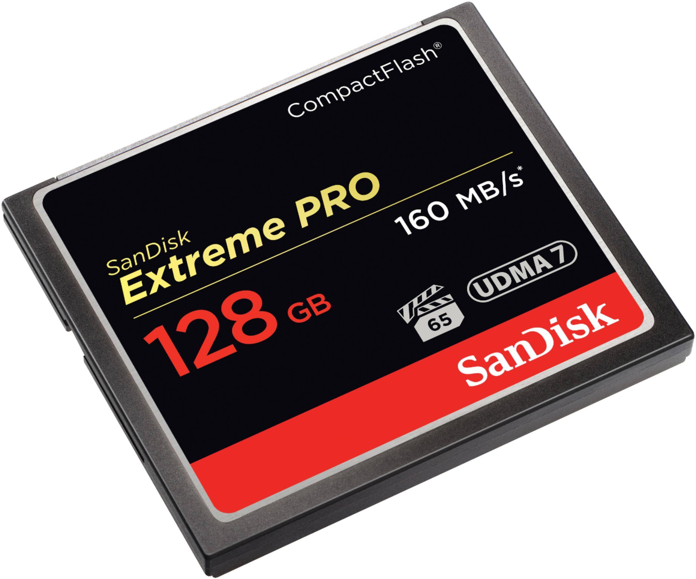 Alt View 11. SanDisk - Extreme PRO 128GB CompactFlash (CF) Memory Card - Black.