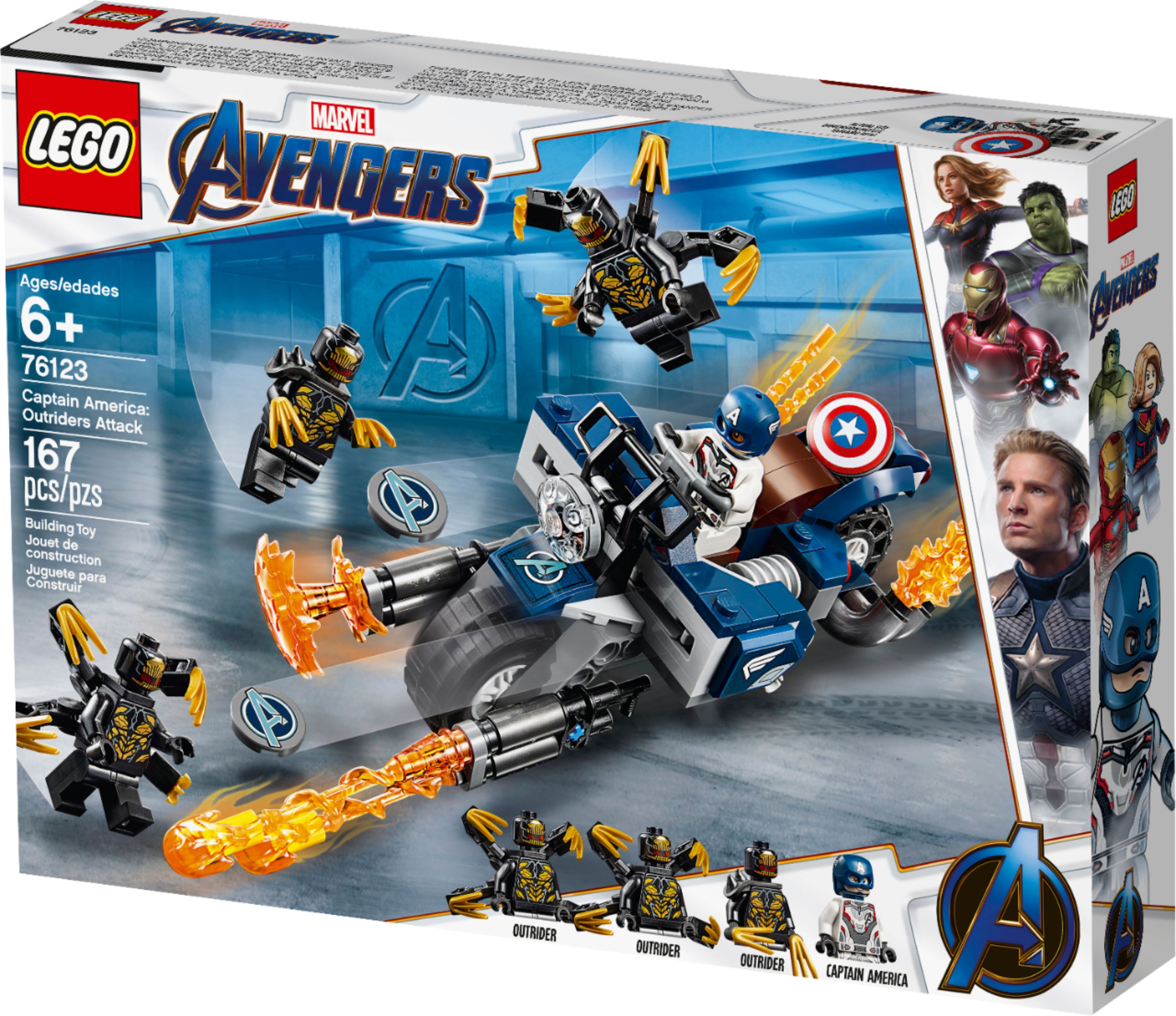 LEGO Marvel Super Heroes Captain America: Outriders Attack 76123 76123 - Best Buy