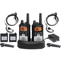 Midland - X-TALKER 40-Mile, 22-Channel FRS/GMRS 2-Way Radios (Pair) - Silver/Black - Angle_Zoom