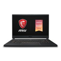MSI - 15.6" Gaming Laptop - Intel Core i7 - 16GB Memory - NVIDIA GeForce RTX 2060 - 512GB Solid State Drive - Matte Black With Gold Diamond Cut - Front_Zoom