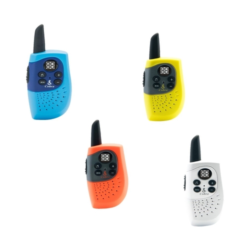 Cobra - MicroTALK 8-Mile, 22-Channel FRS/GMRS 2-Way Radios (4-Pack) - Yellow/White/Red/Blue