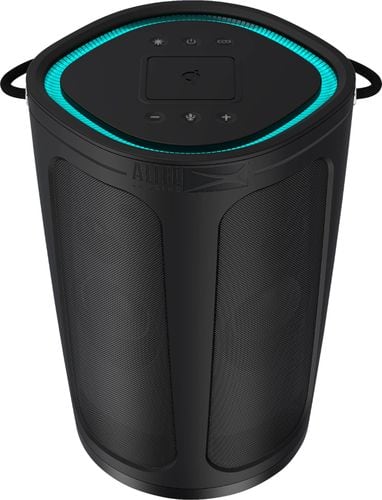 Altec Lansing - SoundBucket XL Portable Bluetooth Speaker with Qi Wireless Charging Pad - Black