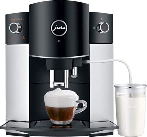 Jura - D6 Coffeemaker and Espresso Machine - Platinum-Front_Standard 