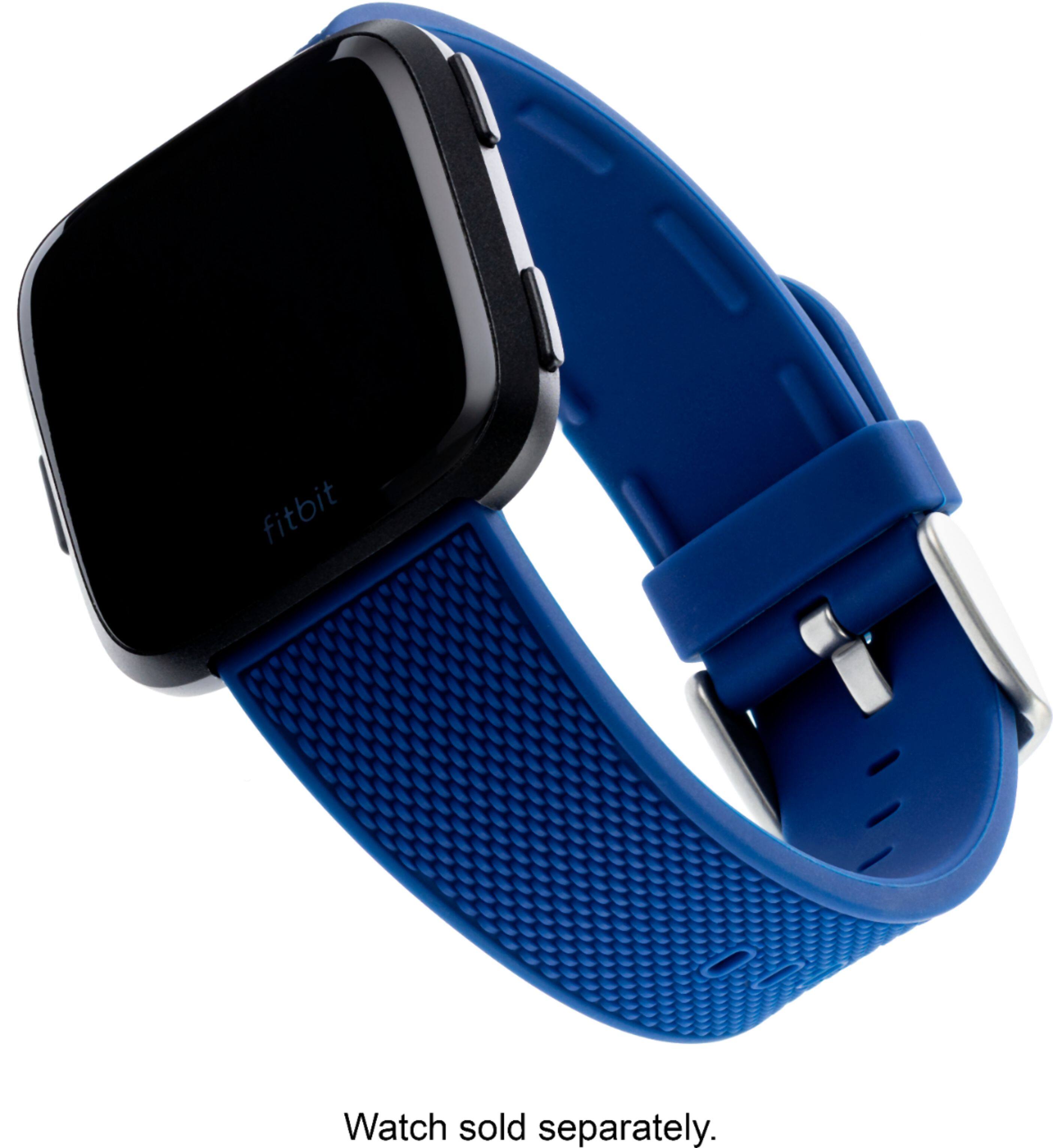 The text on the image reads "Fitbit watch sold separately."