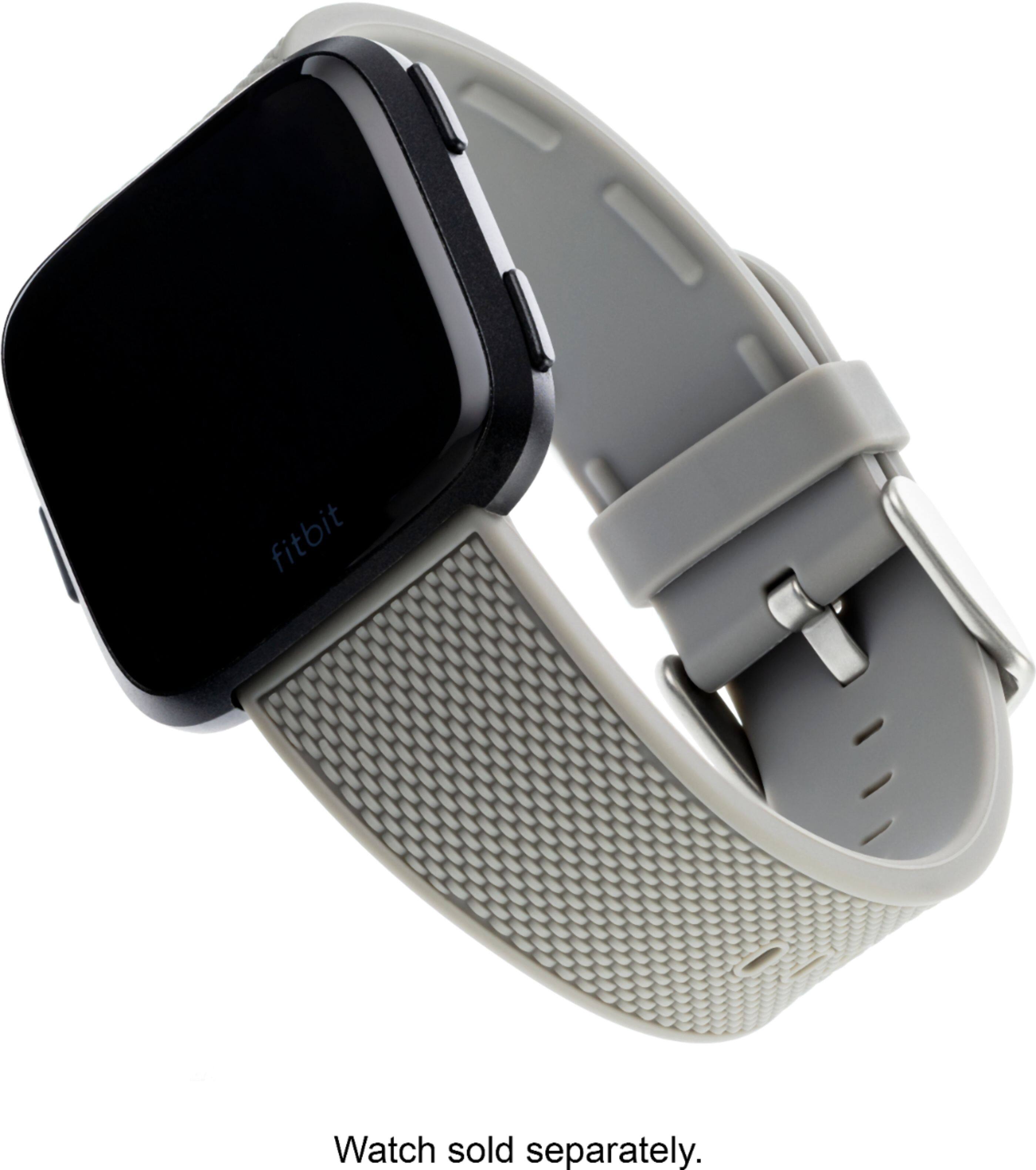 gray fitbit versa band