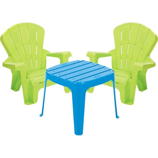 Little Tikes Garden Table & Chairs Blue/Green 644252M - Best Buy