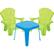 Front. Little Tikes - Garden Table & Chairs - Blue/Green.