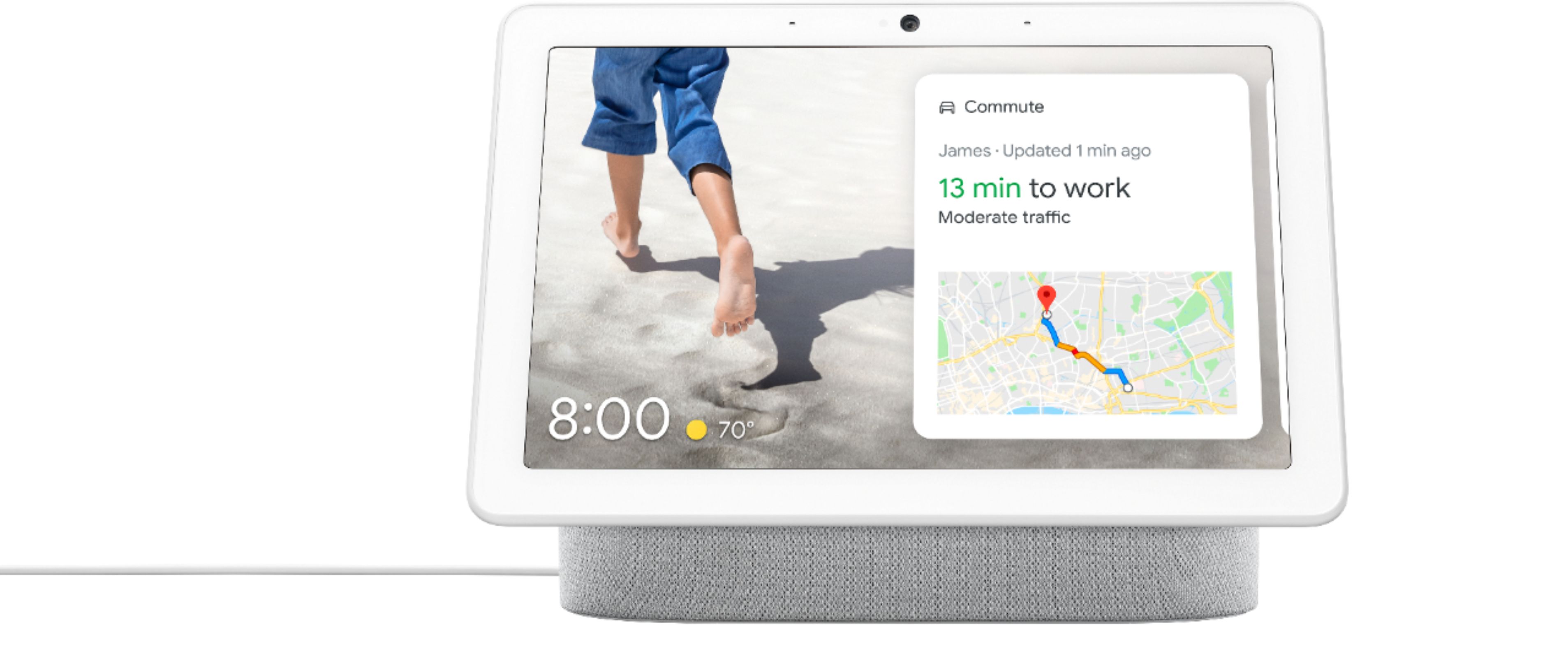 オーディオ機器 アンプ Nest Hub Max Smart Display with Google Assistant Chalk GA00426-US - Best Buy