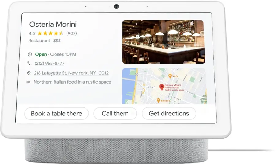 Alt View 17. Google - Nest Hub Max Smart Display with Google Assistant - Chalk.