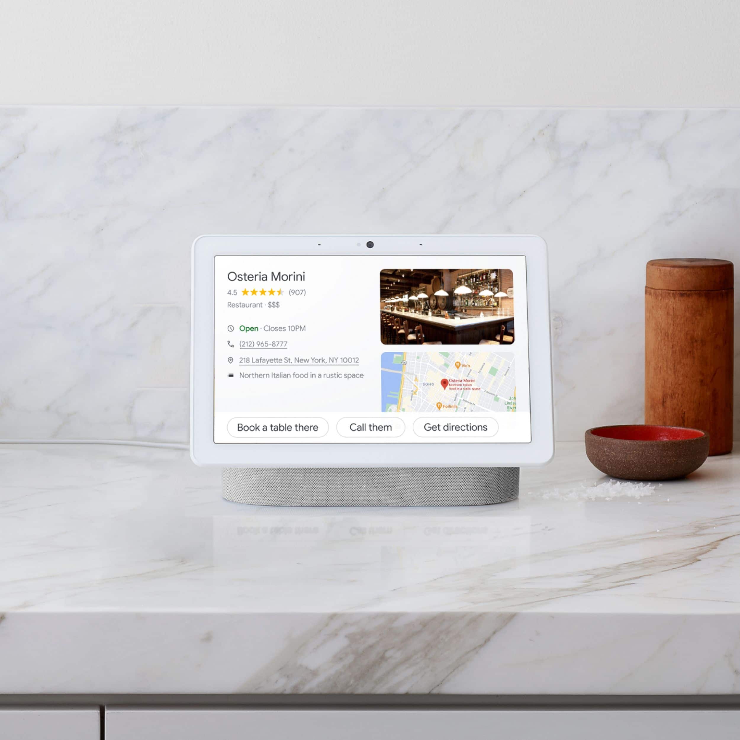 Alt View 18. Google - Nest Hub Max Smart Display with Google Assistant - Chalk.