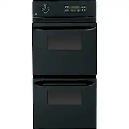 GE - 24" Built-In Double Electric Wall Oven - Black