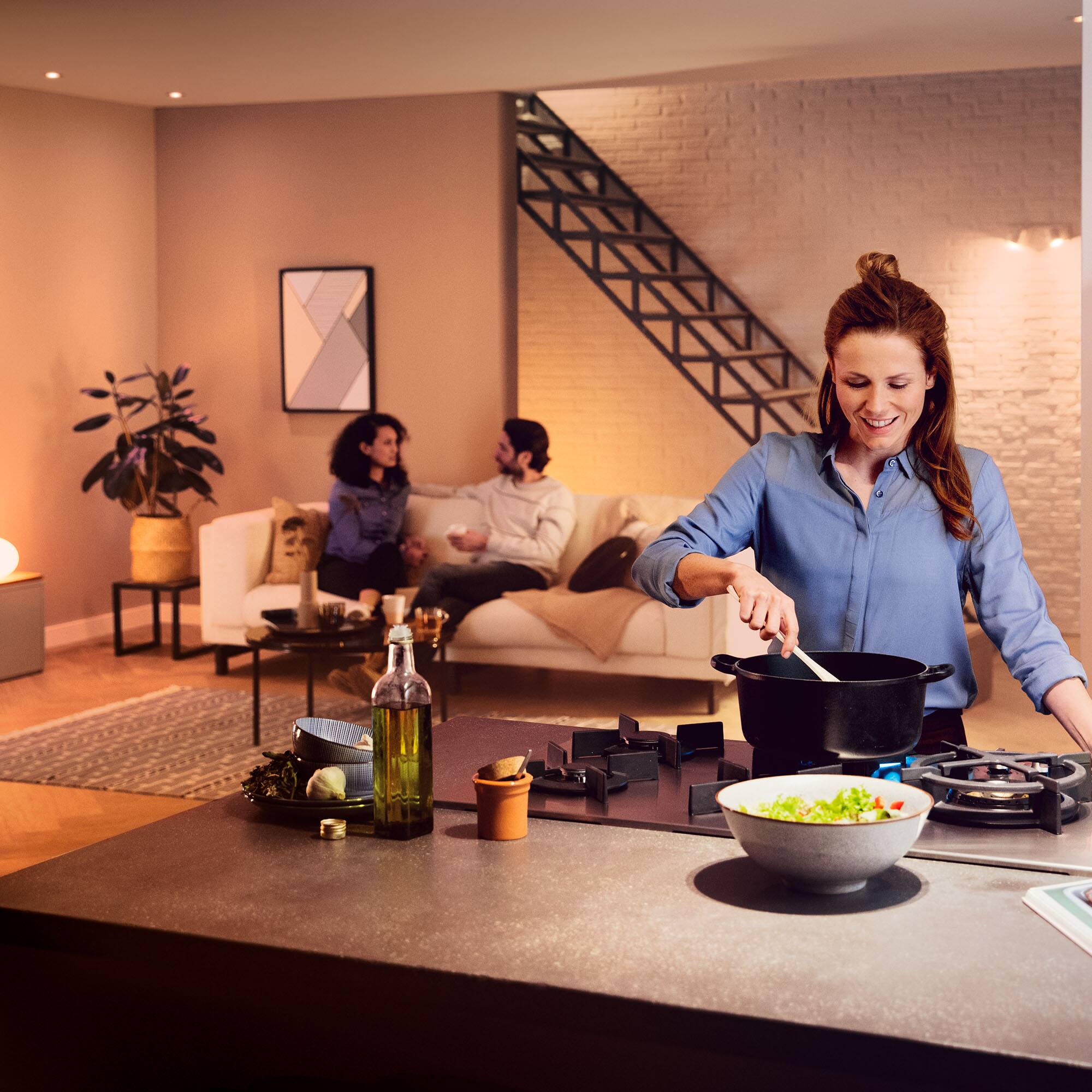 Alt View Zoom 11. Philips - Hue BR30 Bluetooth Smart LED Bulb (2-Pack) - White.