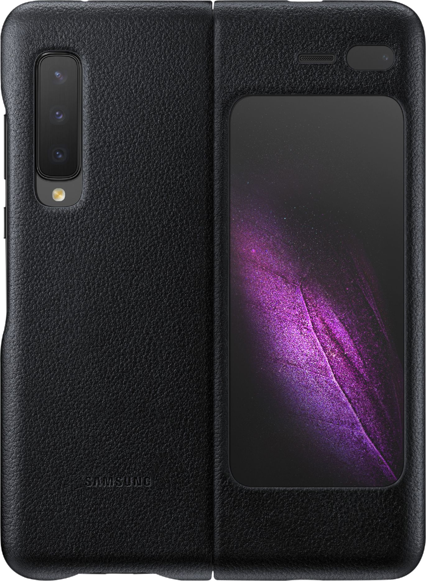 Buiten adem transactie Beugel Back Cover Case for Samsung Galaxy Fold Black EF-VF900LBELUS - Best Buy