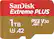 Front. SanDisk - Extreme PLUS 1TB microSDXC UHS-I Memory Card - Gold/Red.
