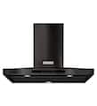 KitchenAid - 36 inches - Externally Vented - Wall Range Hood - Black Stainless Steel