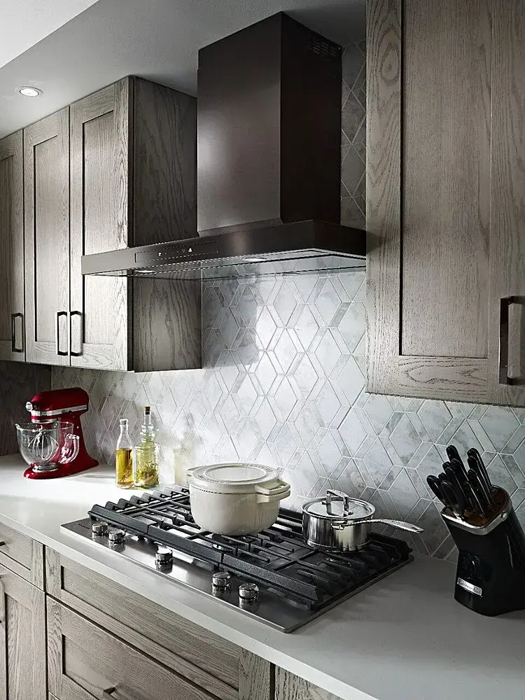 Alt View 15. KitchenAid - 36" Externally Vented Range Hood - Black stainless steel.