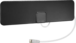 Dynex™ - Paper Thin HDTV Antenna - Black/White - Front_Zoom