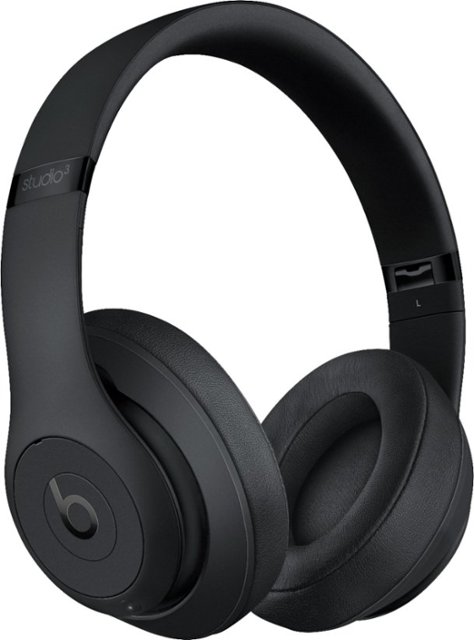 Angle Zoom. Beats by Dr. Dre - Geek Squad Certified Refurbished Beats Studio³ Wireless Noise Cancelling Headphones - Matte Black.