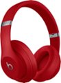 Angle Zoom. Beats by Dr. Dre - Geek Squad Certified Refurbished Beats Studio³ Wireless Noise Cancelling Headphones - Red.