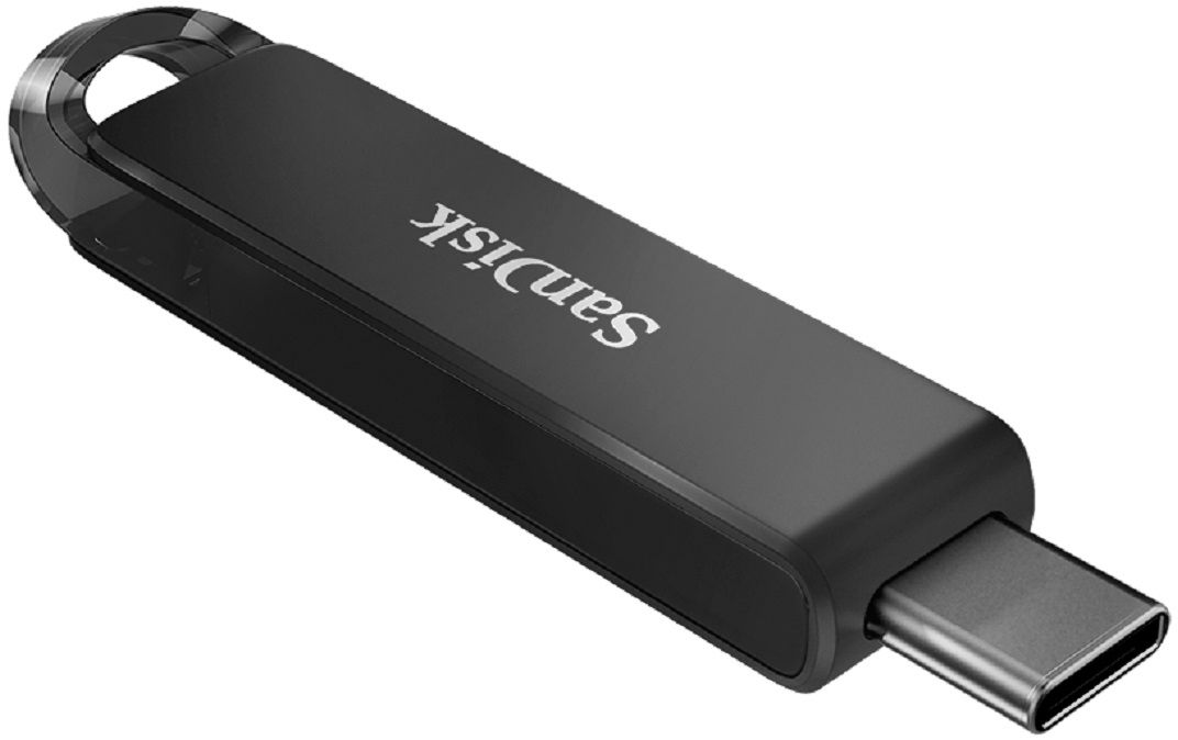 SanDisk Ultra 128GB USB 3.0 Type-C Flash Drive Sleek Black SDCZ460