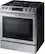 Left. Samsung - 5.8 Cu. Ft. Self-Cleaning Slide-In Gas Convection Range.