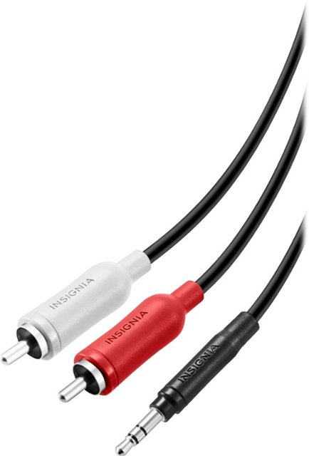Front Zoom. Insignia™ - 6' Stereo Audio RCA Cable - Black.