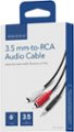 Alt View Zoom 12. Insignia™ - 6' Stereo Audio RCA Cable - Black.