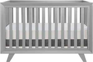 Karla Dubois - Wooster Convertible Crib - Moon Gray - Front_Zoom