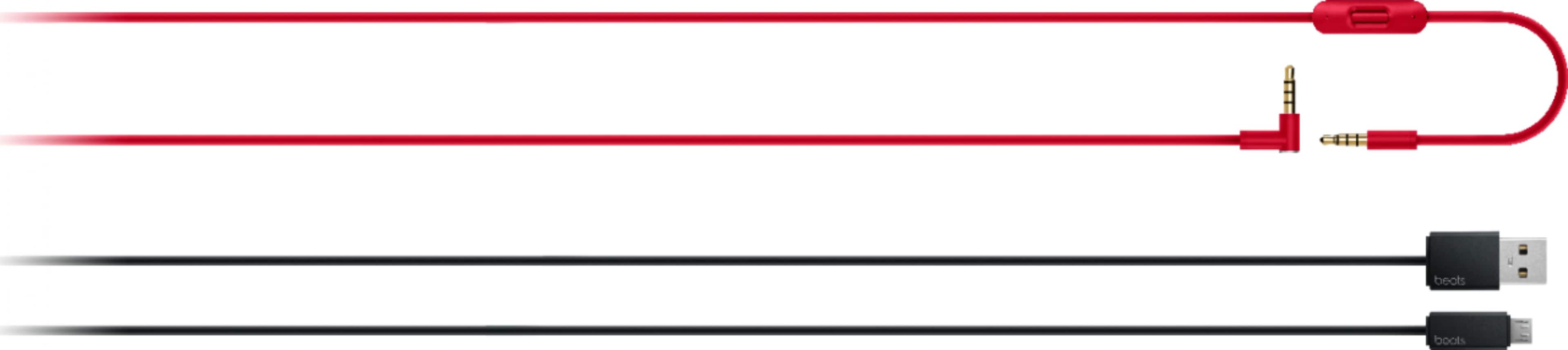 Alt View 14. Beats - Geek Squad Certified Refurbished Beats Studio³ Wireless Noise Cancelling Headphones - NBA Collection - Rockets Red.