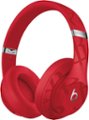 Left Zoom. Geek Squad Certified Refurbished Beats Studio³ Wireless Noise Cancelling Headphones - NBA Collection - Rockets Red.