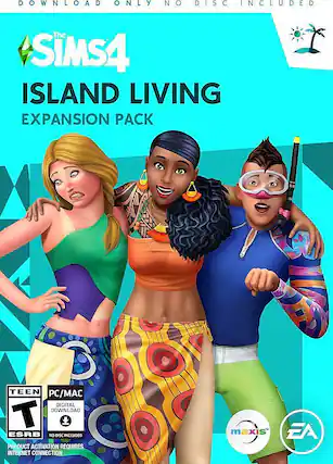 Front. Electronic Arts - The Sims 4 Island Living. - T (Teen 13+)