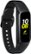 Front. Samsung - Galaxy Fit Activity Tracker + Heart Rate - Black.
