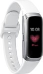 Front Zoom. Samsung - Galaxy Fit Activity Tracker + Heart Rate - White.