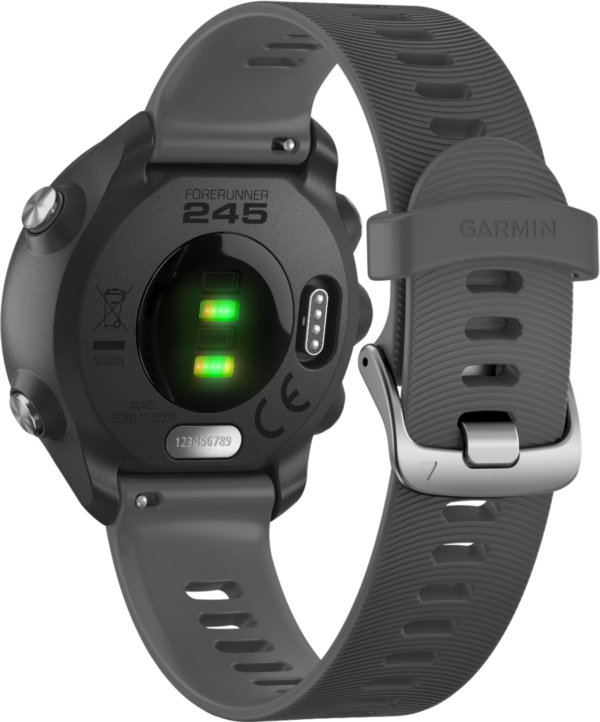 Garmin Forerunner 245 GPS Smartwatch 42mm Fiber-Reinforced Polymer Slate  010-02120-00 - Best Buy