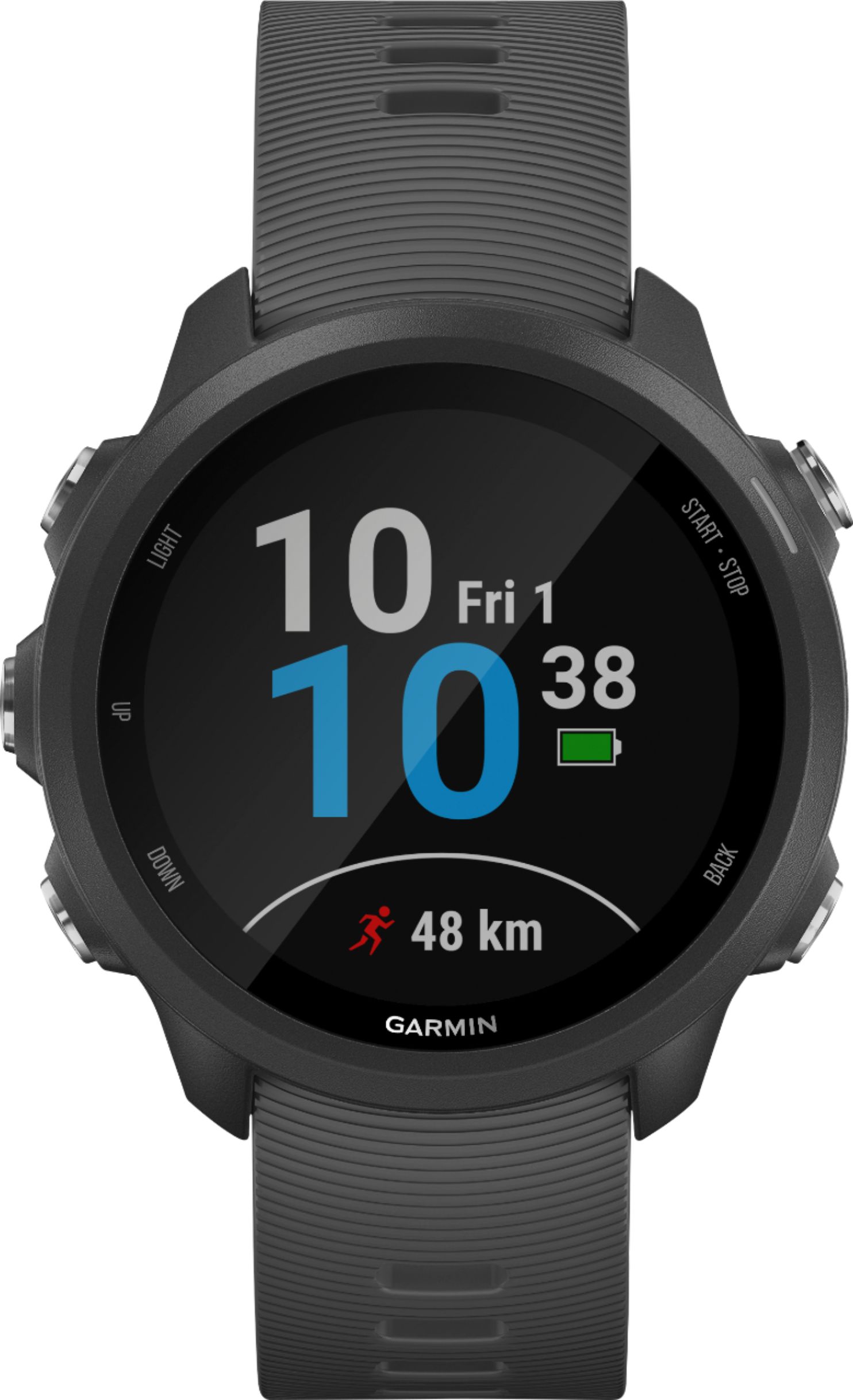 Garmin - Forerunner 245 GPS Smartwatch 30mm Fiber-Reinforced Polymer - Slate