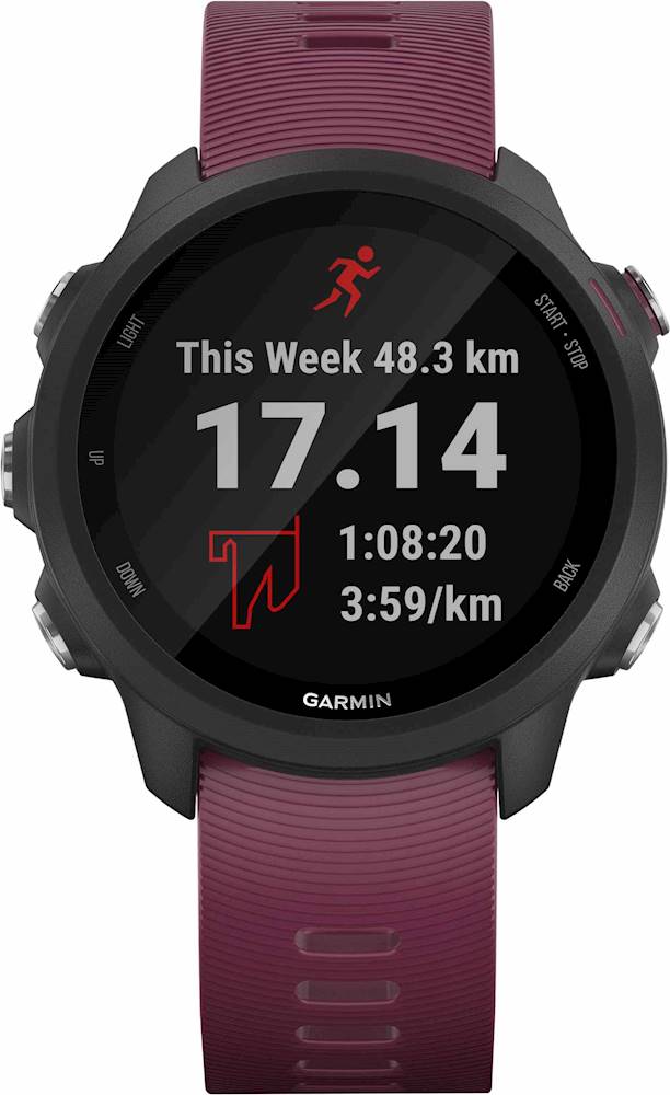  Garmin Forerunner 245 GPS Running Smartwatch with Included  Wearable4U 3 Straps Bundle (White Music 010-02120-21, Blue/Pink/Teal) :  Electronics