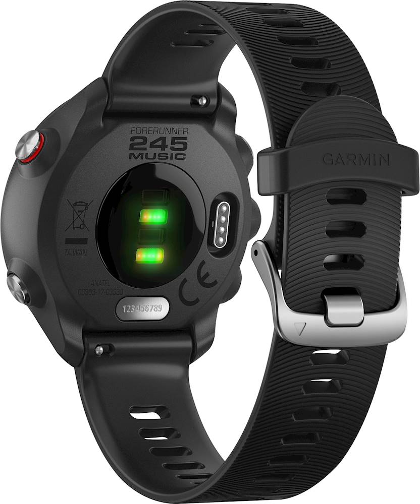 Garmin Forerunner 245 Music GPS Smartwatch 42mm Fiber-Reinforced Polymer  Black 010-02120-20 - Best Buy