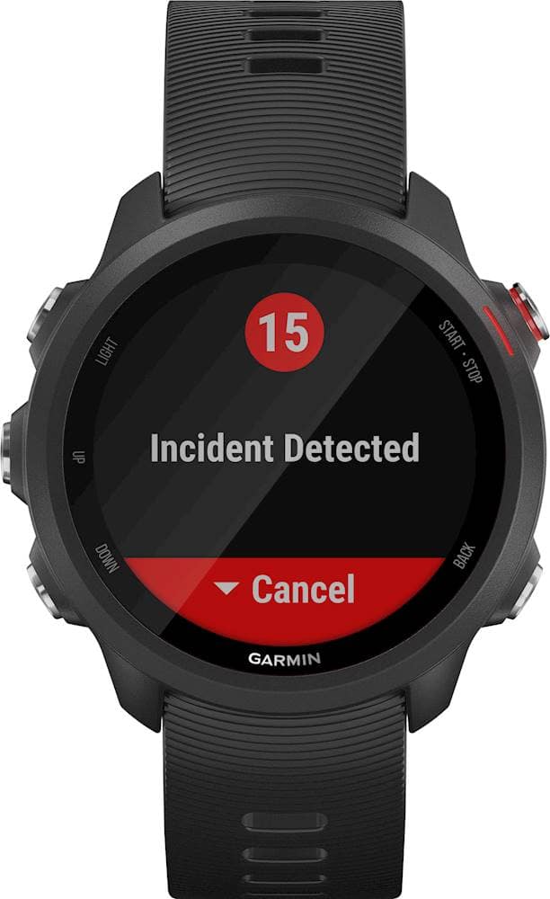 Alt View 12. Garmin - Forerunner 245 Music GPS Smartwatch 42mm Fiber-Reinforced Polymer - Black.